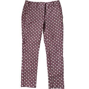 LOFT | Cotton-Blend Purple Petal Marisa Skinny Ankle Pants | Size 2P